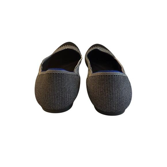 Rothy’s Women’s Grey Mist Captoe Black and White Ballet Shoes Flats Size 9.5 - Picture 7 of 13